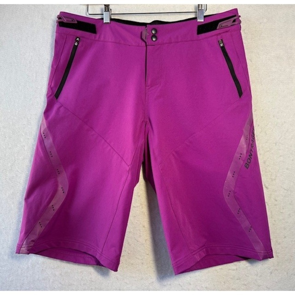 Bontrager Lithos Shorts Men's XL Purple Cycling Zip Pockets‎ Mountain Biking EUC